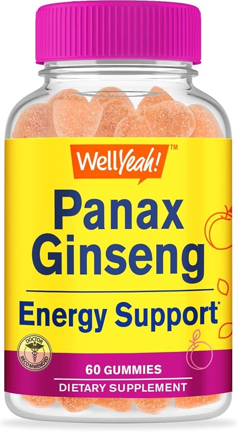 Panax Ginseng Gummies 96mg of 60 Count