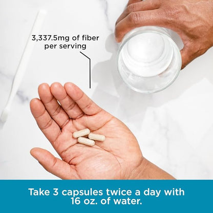 Pure for Men Stay Ready Fiber Extra Strength Supplement | Digestive Regularity | Bowel Movement & Gut Health Support | Vegan Cleanliness | Proprietary Formula | 120 Vegan XL Capsules
