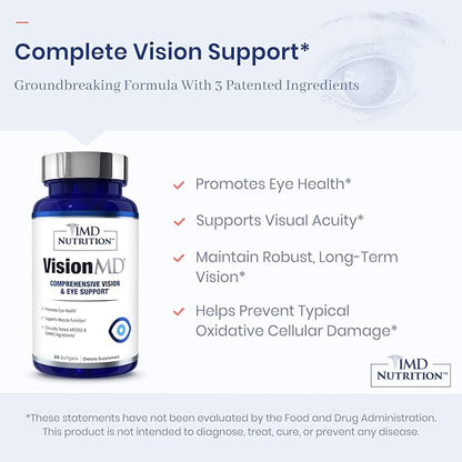 1MD Nutrition VisionMD Eye Vitamin CARMIS 60 Softgels (2-Pack)