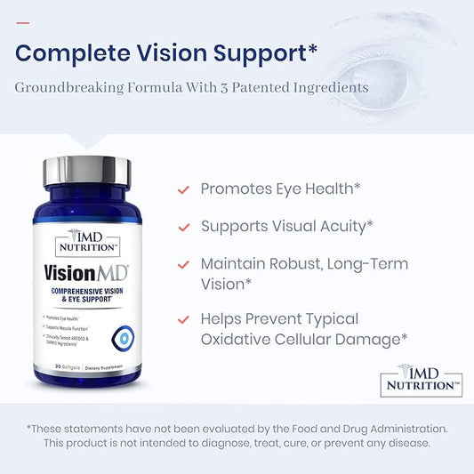 1MD Nutrition VisionMD Eye Vitamin CARMIS 90 Softgels (3-Pack)