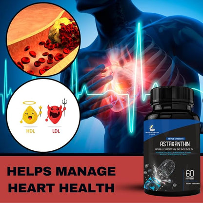 Research Labs Triple Strength Natural Astaxanthin 12mg Softgels 120 Total