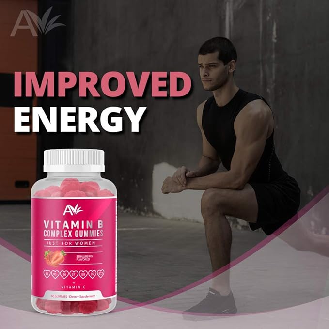 Avilana Vitamin B Complex Just B12, B7 B7 (Biotin), B6, B3 B3 (Niacin), B5, B6, B6, B8, B8, B9 B9 (Folate)s, (1 Pack)