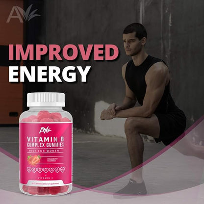 Avilana Vitamin B Complex Just B12, B7 B7 (Biotin), B6, B3 B3 (Niacin), B5, B6, B6, B8, B8, B9 B9 (Folate)s, (1 Pack)