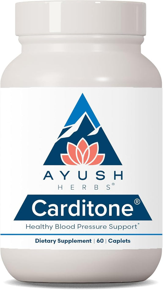 Ayush Herbs Carditone, Doctor-Formulated Natural Blood-Pressure 30 Years, 60 Vegetarian
