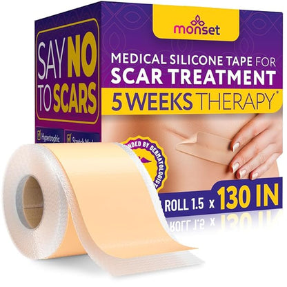 Silicone Scar Tape for Surgical Scars, 130 x 1.5 inch