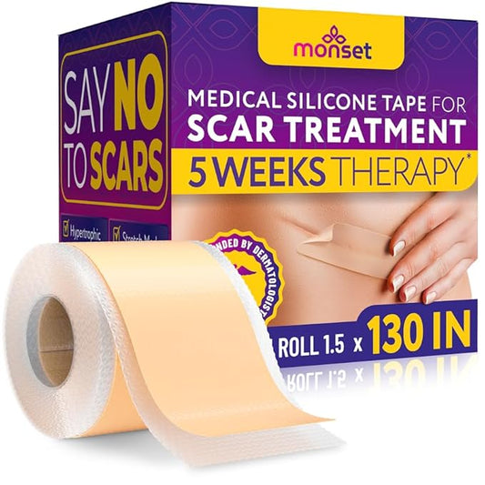 Silicone Scar Tape for Surgical Scars, 130 x 1.5 inch