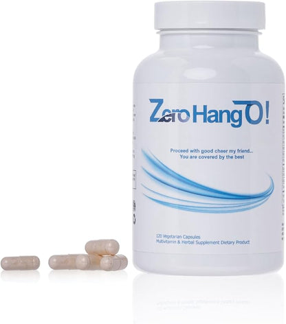 ZeroHangO!- 120 Caps. Hangover Pills