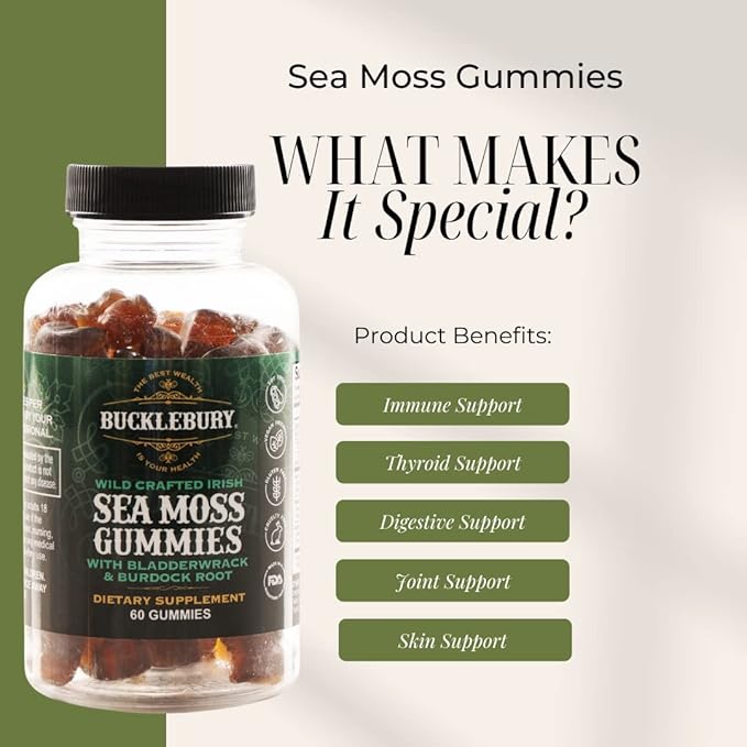 Wild Crafted Irish Sea Moss Gummies 60 Gummies