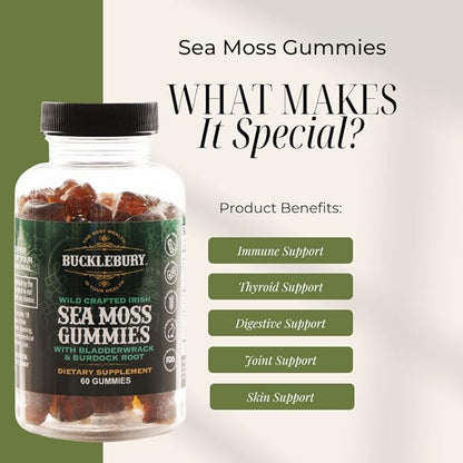 Wild Crafted Irish Sea Moss Gummies 60 Gummies