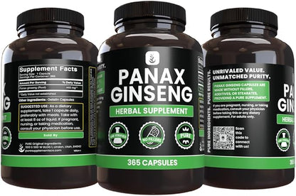 PURE ORIGINAL INGREDIENTS Panax Ginseng (365