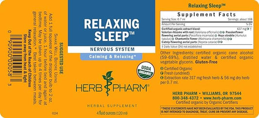 Herb Pharm Relaxing Sleep Herbal Formula 4 Ounce