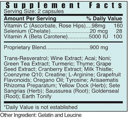 Systemic Formulas ROX Super Antioxidant 60 Capsules #184. Super