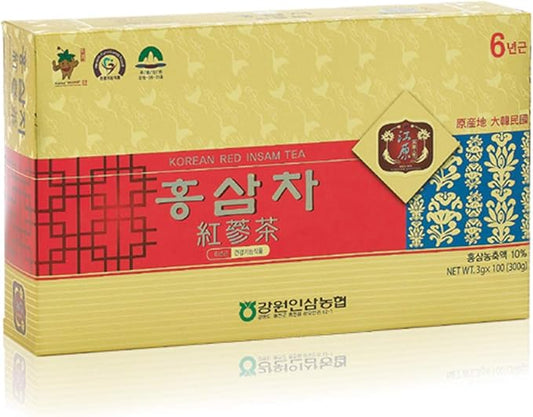 [Gangwoninsam] Korean Red Ginseng Tea (3g 100 packets) 6 Year (100)