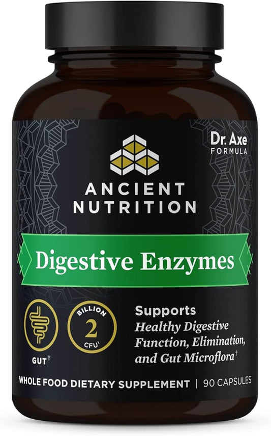 Digestive Enzymes by Ancient Nutrition, Supports 90 Ct