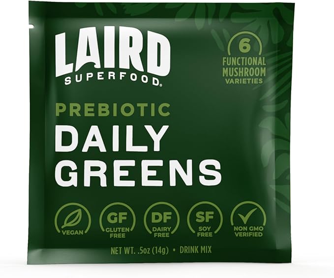 Laird Superfood Prebiotic Daily Greens Powder 15 Single