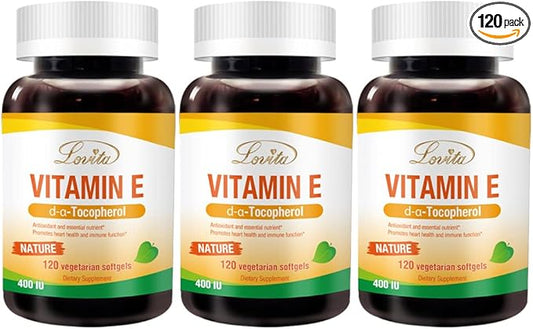Vitamin E 400 IU Softgels, Natural 268 mg 120 Vegetarian 3)
