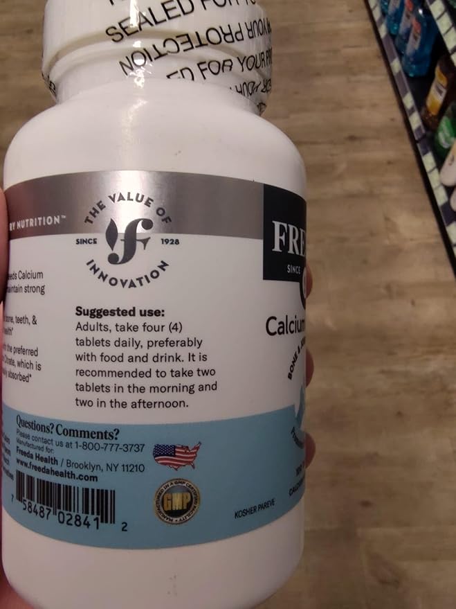Freeda Calcium Citrate 1000mg per 1000mg Tablets (100 Ct)