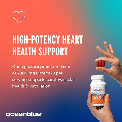 Oceanblue Professional Omega-3 2100 with Turmeric 60 Count 20 Servings