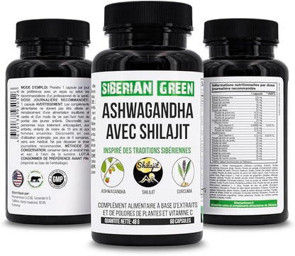 Ashwagandha with Altai Shilajit & Turmeric 60 Capsules