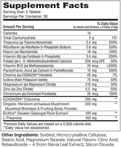 Zahler KidsActive, Kids Chewable Concentration Formula, All Natural Children’s Supplement Supporting Focus, Certified Kosher, 180 Fruit Punch Flavored Tablets
