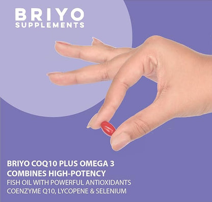Highly absorbable CoQ10 100 mg Plus Omega-3 with (90 softgels)