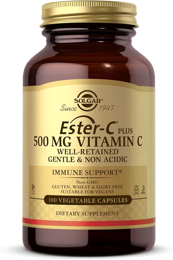 Solgar Ester-C Plus 500 mg Vitamin 100 Vegetable 100 Servings