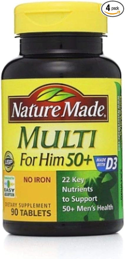 Nature Made Multi for Him 50+ 90 ea 4)