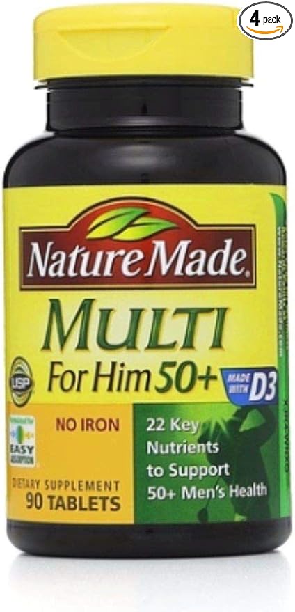 Nature Made Multi for Him 50+ 90 ea 4)