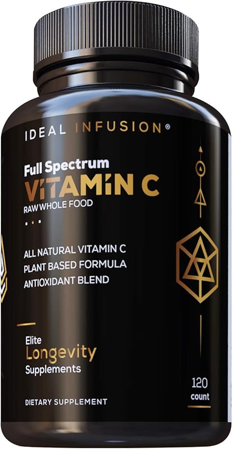 Raw Whole Food Vitamin C Complex: 100% Plant-Based (60 Servings)
