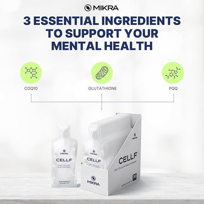 CELLF™ 2.0 Cellular Performance Supplement 30 Day CoQ10 PQQ 10ml Each
