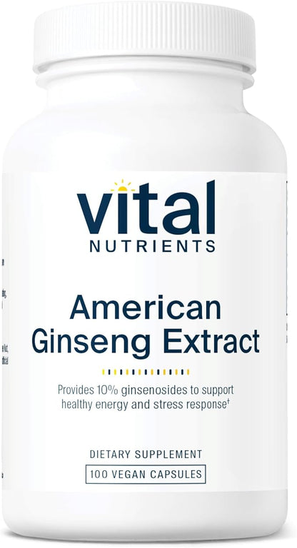 Vital Nutrients - American Ginseng - 100 Vegetarian 250 mg