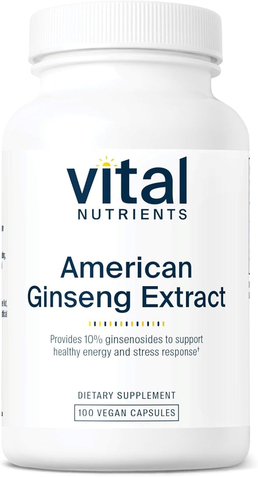 Vital Nutrients - American Ginseng - 100 Vegetarian 250 mg