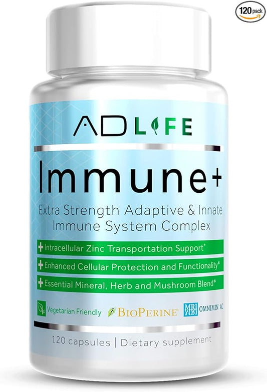 Immune+ - Immune Support with a 10 in 1 Immunity B12, Vitamin D3, Vitamin 120 Diet