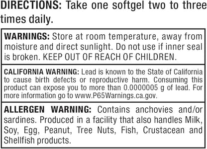 ALLMAX Nutrition Omega 3 Ultra-Pure Cold-Water 180 Count