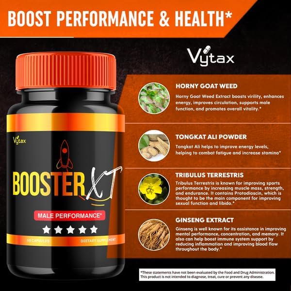 (5 Pack) Booster XT for Men, Booster XT Capsules, Premium Formula Vitamin Supplement Support Energy Peak Performance Multivitamin Pastillas Capsulas BoosterXT Boost XL (300 Capsules)