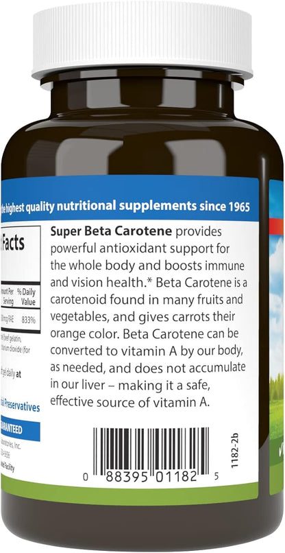 Carlson - Super Beta Carotene, 25000 (15 mg), 250 Softgels