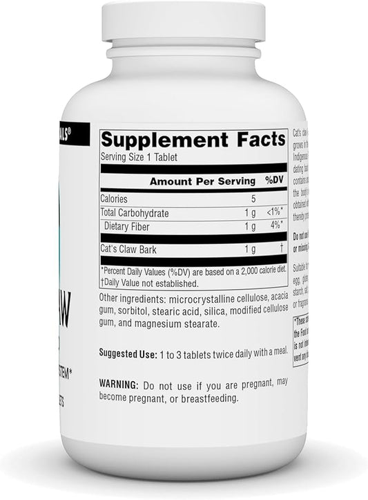 Source Naturals Cat's Claw Bark Una 1000 mg 120 Tablets
