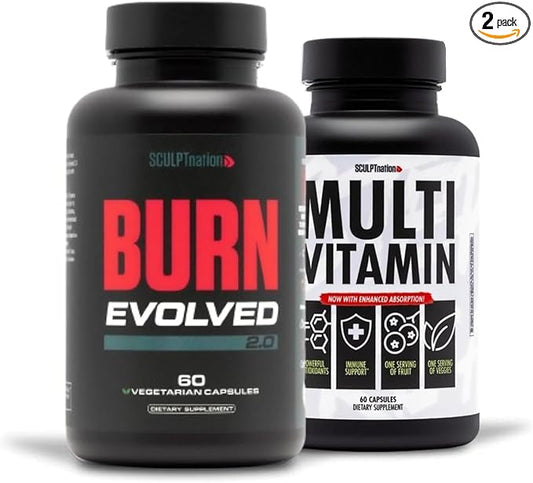Sculpt Nation Burn Evolved 2.0 and Multivitamin Bundle