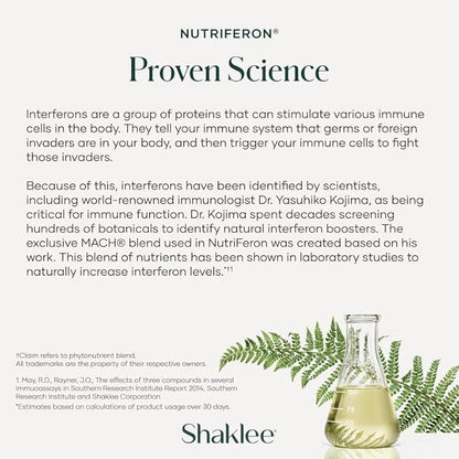 Shaklee - NutriFeron® Immune-Boosting Botanical Blend - Developed by Renowned Immunologist - Promotes Healthy Immune Function with Interferon-Boosting Ingredients - Contains Zinc - 60 Caplets