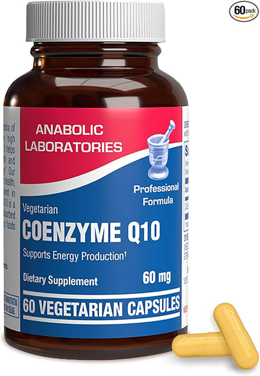 Anabolic Laboratories CoQ10 60mg Capsules 60 Coenzyme Q10 Supplements CoQ10 for