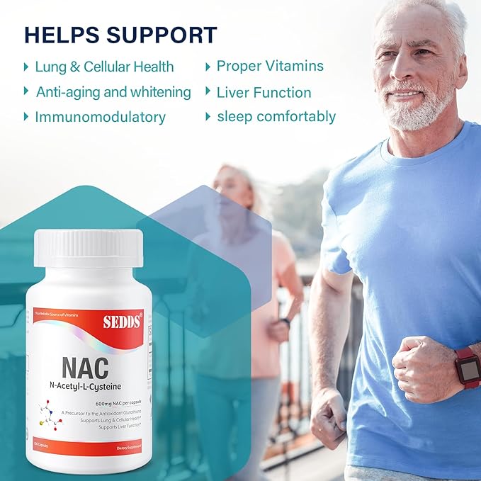Supplements, N-Acetyl Cysteine (NAC) 600mg, 100