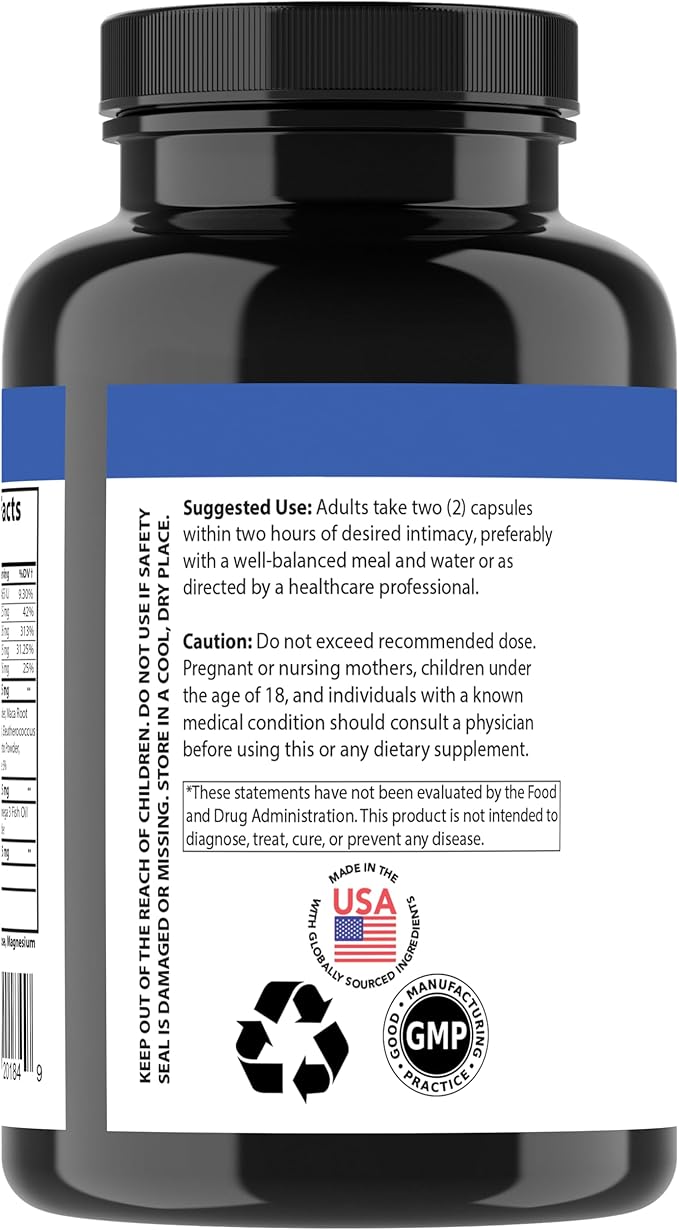 Angry Active 23in1 Men's Multi-Vitamin + Herbs & Minerals, Multivitamin Capsules to Support Energy, Immunity and Overall Health, 60ct