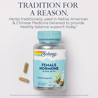 Solaray Female Hormone Blend SP-7C, Herbal 180 VegCaps