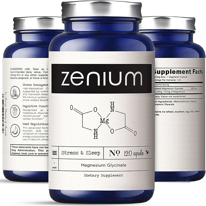 Zenium - Magnesium Glycinate 600 mg 120 Capsules