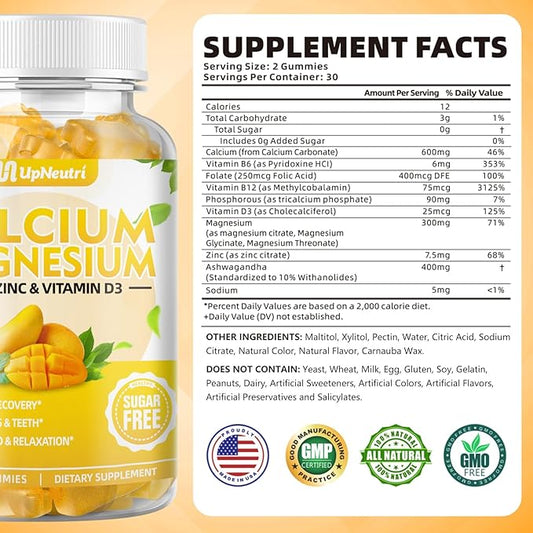 Calcium Magnesium Zinc with Vitamin D3 60 Count