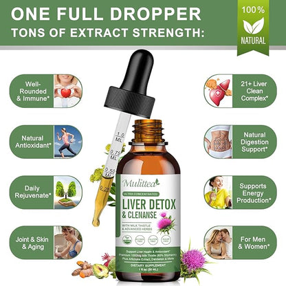 (2 Pack) Liver Health Liquid Drops w/21 Potent