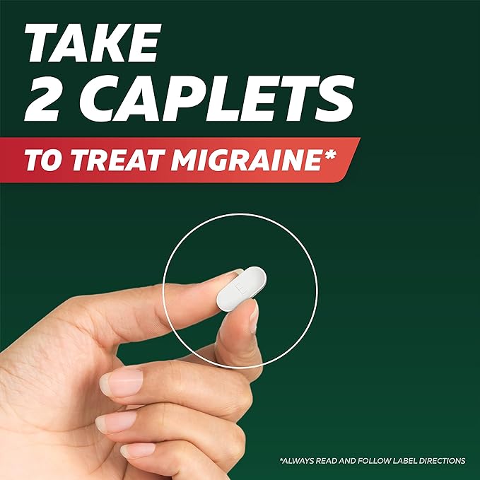 Excedrin Migraine Relief Caplets to Alleviate 200 Count