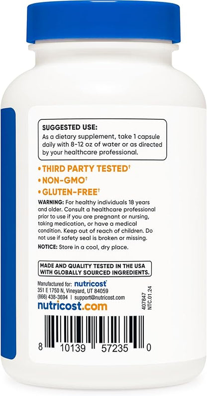 Nutricost High Potency Vitamin B Complex 462mg, 120 120 Capsules