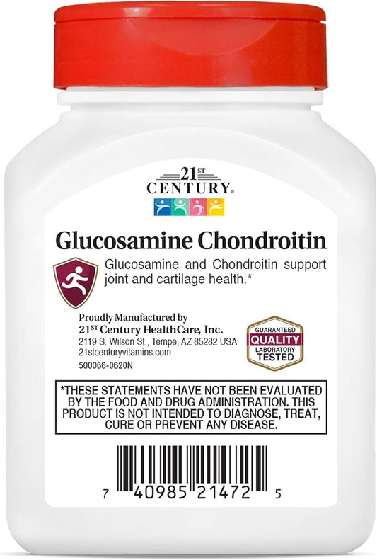 21st Century Glucosamine Chondroitin 250/200mg 60 Count