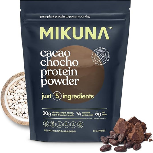 Mikuna Vegan Protein Powder (Cacao, 15 Servings)